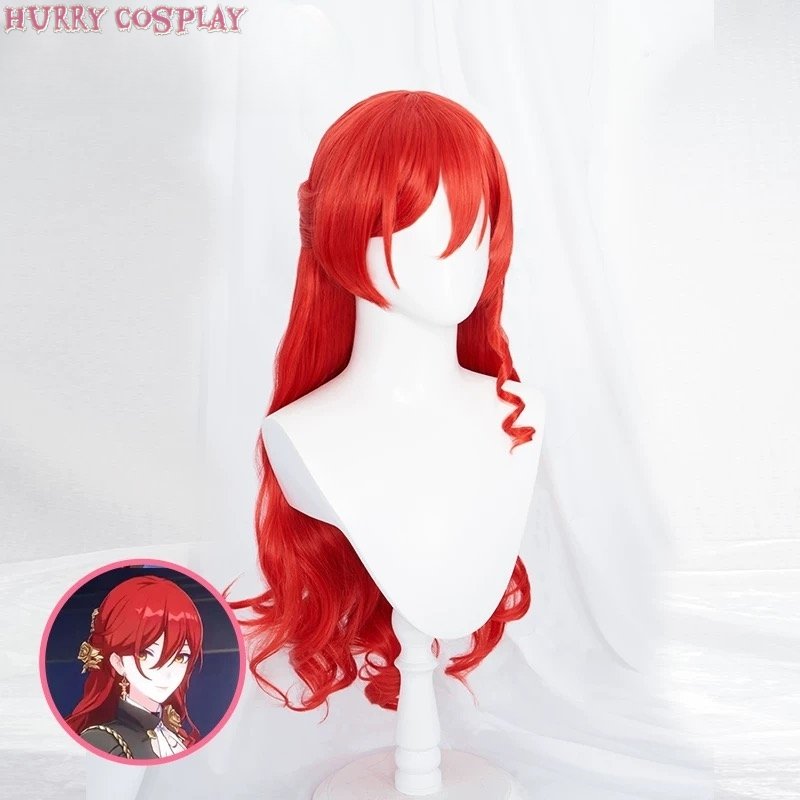 Game Cosplay,Honkai: Star Rail,Wigs,Honkai Star Rail Himeko Cosplay Costume - Wig